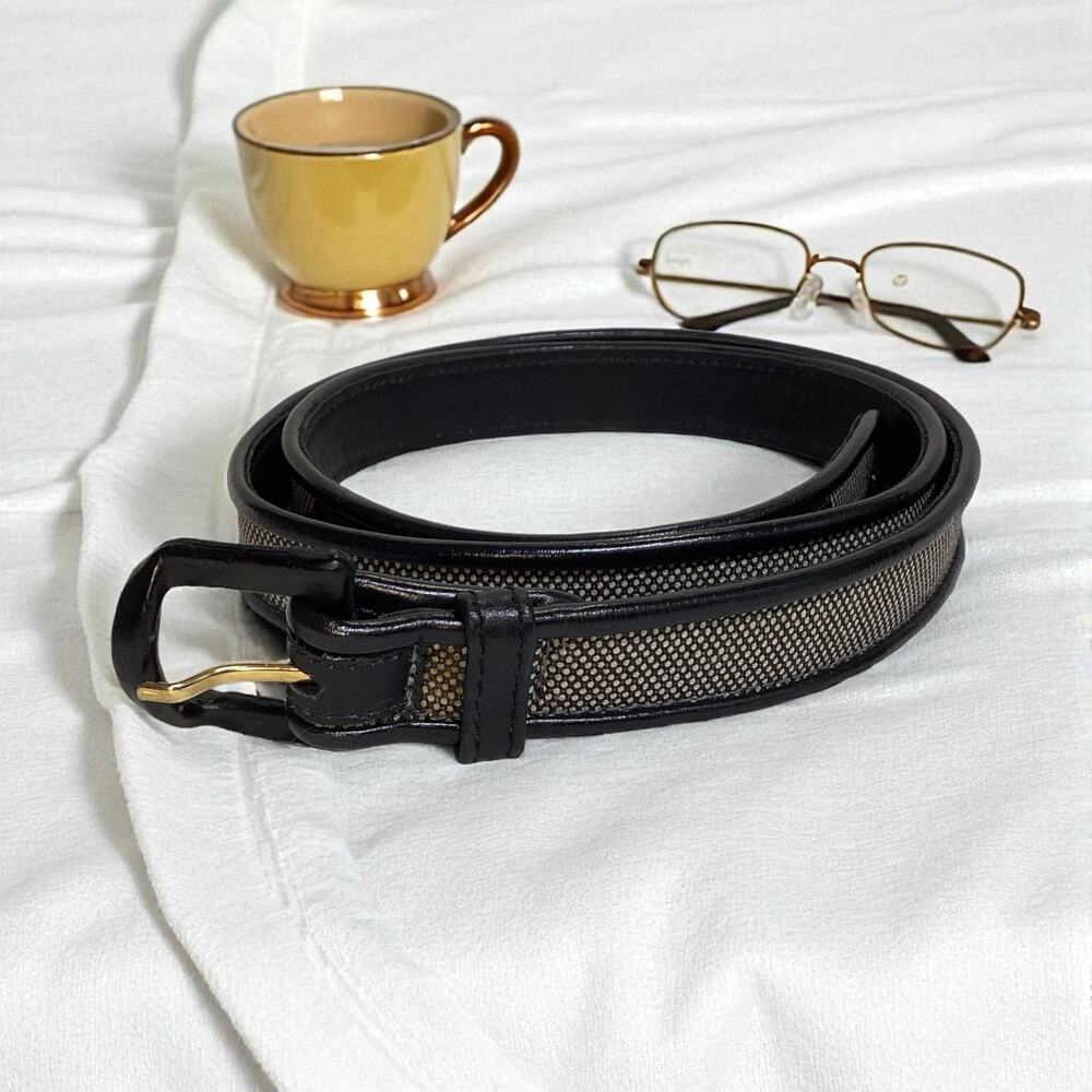 Carolina Herrera Black and Gold Women's Belt